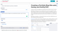 featured image thumbnail for post Creating a Portfolio Blog Site using Gatsby and NetlifyCMS